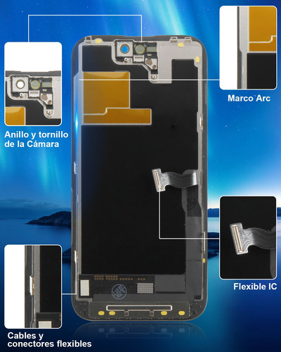 Pantalla Oled Srjtek Para iPhone 14 Pro A2890 A2650 A2889