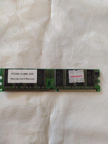Memória Pc Ddr400/pc3200 - 512 Mb, Genérica, Chips Samsung
