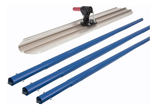 Imagen 1 de 3 de Flota De Magnesio Redonda 48 X 8 C/cabezal Y 3 Extensiones