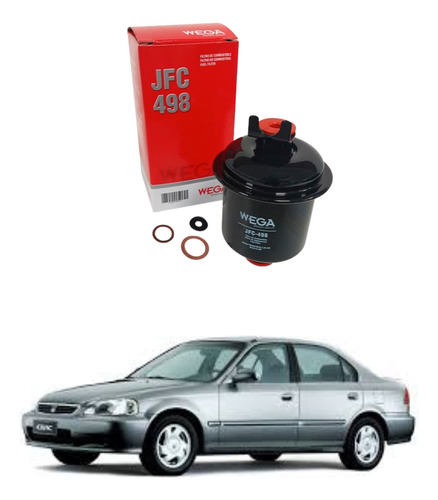 Filtro Combustível Honda Civic Ex 1.6 16v 1997 A 2000