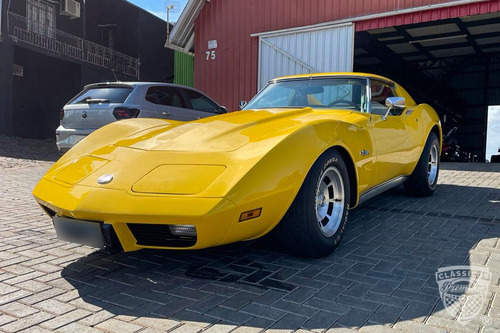 Corvette Stingray 1975  Placa Preta