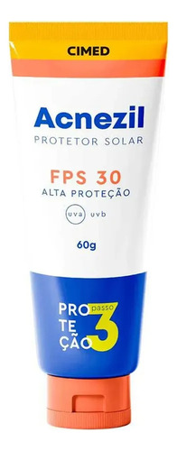 10x Protetor Solar Acnezil Fps 30 60g - Cimed