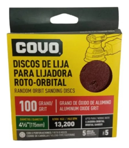 Lija De Disco 100 (4 1/2 Pulgadas).       (ld100-4)