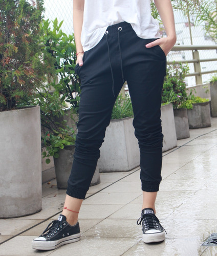 Jogger Gabardina Elastizada Liviana Con Cordón Calidad.