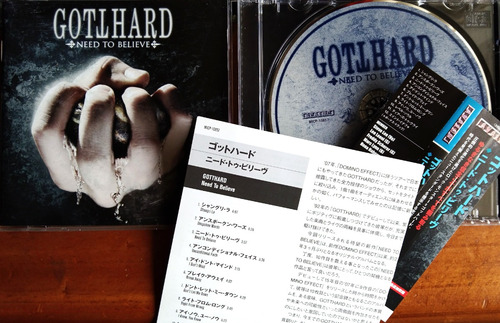 Gotthard * Need To Believe + 1 Bns Trx * Cd Like New Japonés