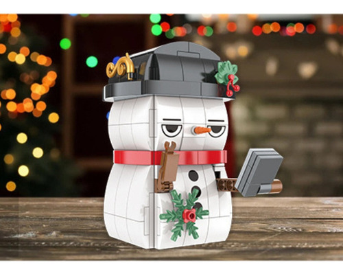 Bloque De Bolígrafo Navideño Con Forma De Muñeco De Nieve
