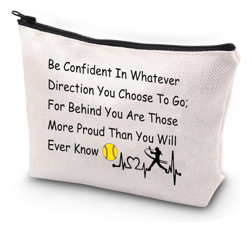 Bolsa De Maquillaje Para Softbol Con Cremallera