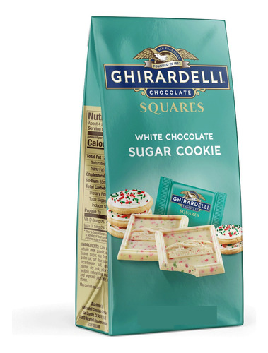 Ghirardelli Squares White Chocolate Sugar Cookie 202g Americ