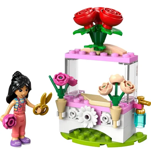Suporte de flores com rosas 30721