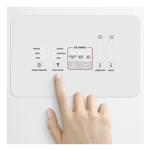 Imagen 5 de 6 de Heladera a gas no frost Whirlpool WRO80 blanca con freezer 541L 220V