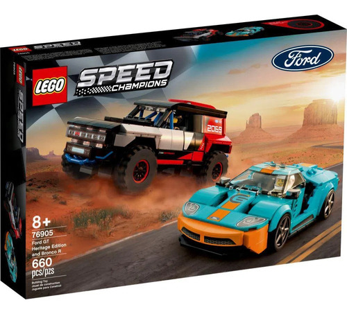 Lego Speed Champions 76905 Ford Gt Edição Herança E Bronco R Quantidade De Peças 660