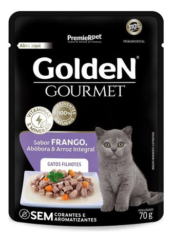 Golden Gourmet Sachê Gato Fil Frango 70g