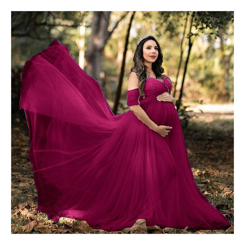 Vestido Embarazada Sesión Fotográfica Fiesta Elegantes Largo