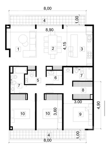 Departamento 4 Ambientes Con Cochera A Estrena En Venta - Bernal Centro