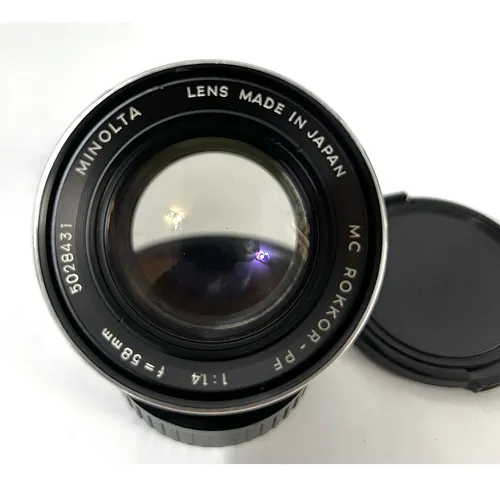 Lente Minolta Mc Rokkor-pf 58mm F1.4 Analogica | MercadoLivre