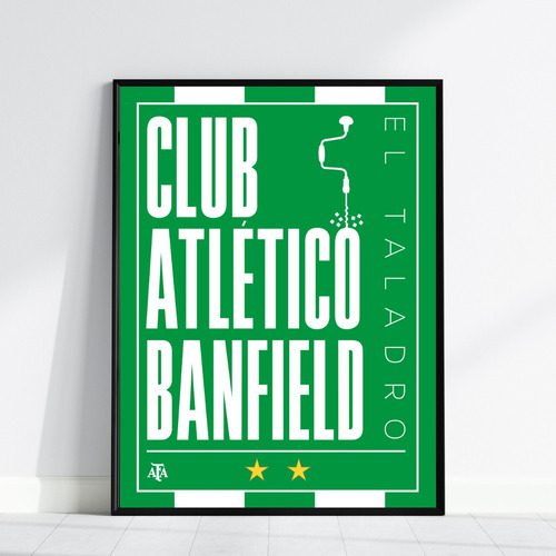 Cuadro Camiseta Futbol Banfield Ideal Regalo Taladro