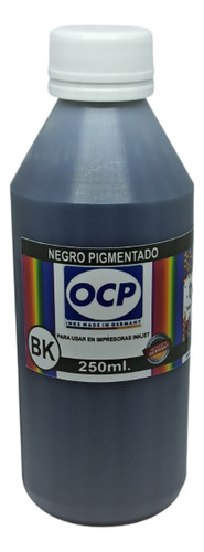 Tinta Alemana  Negro Pigmentada Ocp Para Canon X250gr Caba