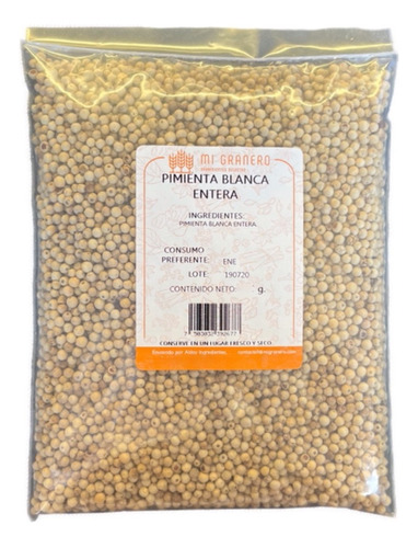 Pimienta Blanca Entera 250 Gramos