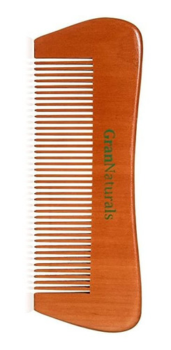 Grannaturals Long Wooden Comb - Natural Hair, Mustache &amp.