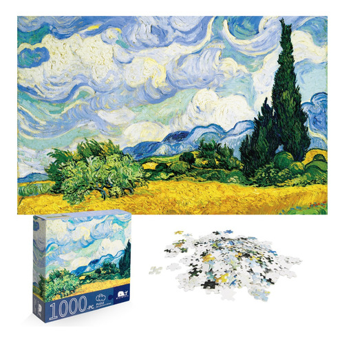 Puzzle 1000 Piezas Van Gogh La Campo De Trigo Rompecabezas