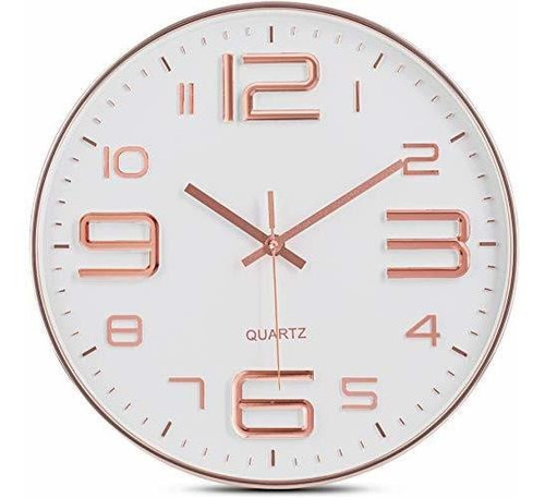 Bernhard Productos Rose Gold Wall Clock 12 Inch Qvlgr