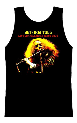 Camiseta Jethro Tull Live At Fillmore West Regata. Rock