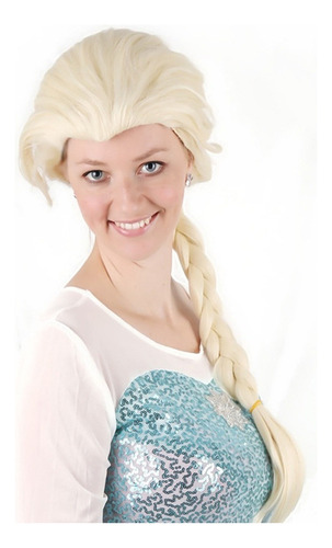 Elsa Señoras Y Adultos Frozen Cosplay Peluca Styling Set