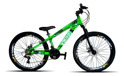 Mountain Bike VikingX Tuff 25 Aro 26 21 Marchas Alumínio Suspensão Dianteira