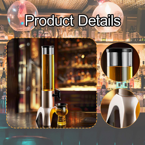 Dispensador De Mesa Mimosa Dispensador De Cerveza 15l Plata