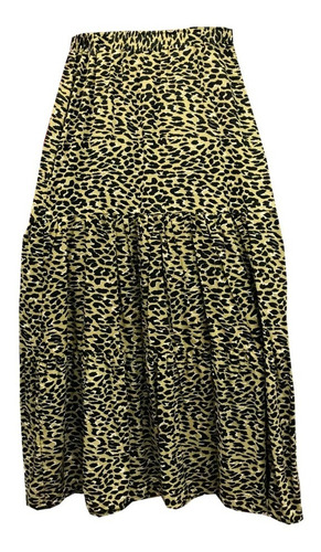 Falda Larga En Boleros  Animal Print Para Dama 5674