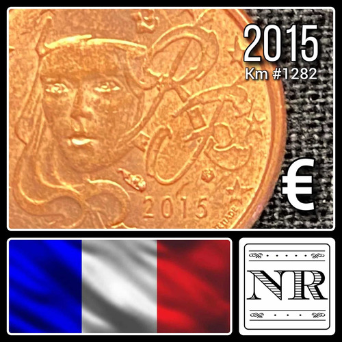 Francia - 1 Euro Cent - Año 2015 - Km #1282 - Marianne