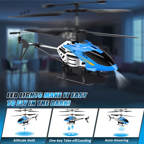 Helicóptero Rc Dolanus Modelo 3.5 Canales Con Led Y Giroscop Color
