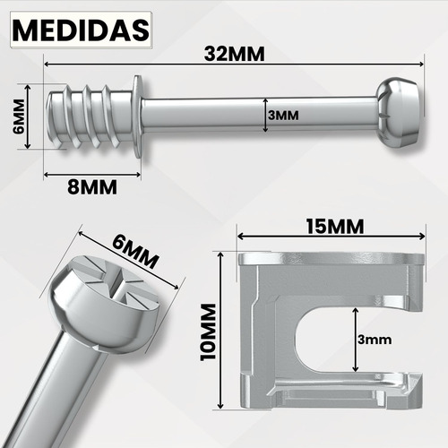 100 Minifix Girofix Tambor Castanha 15x10mm Pino Universal