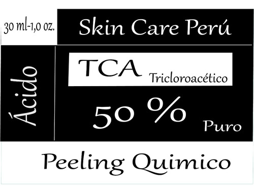 Peeling Tricloroacético Tca 50%,acne,lineas,marcas,verrugas