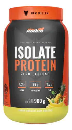 Whey Isolado New Millen Isolate Protein Pó 900g Pote Sabor Abacaxi com Hortelã — R$ 149,90 em Mercado Livre