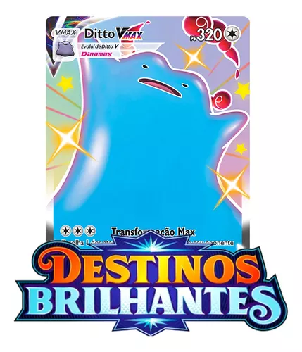 Carta pokemon Ditto V Shiny Destinos Brilhantes