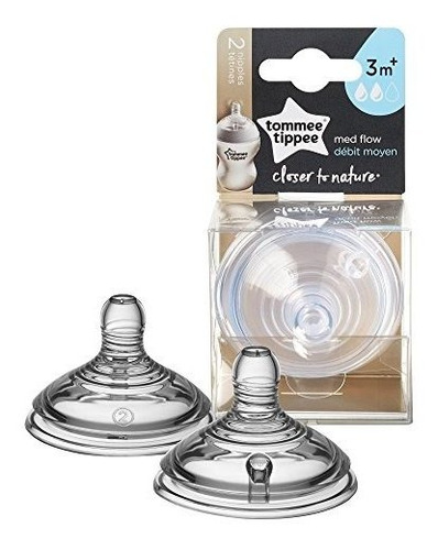 Tommee Tippee Closer To Nature Nipple, 2 Unidades