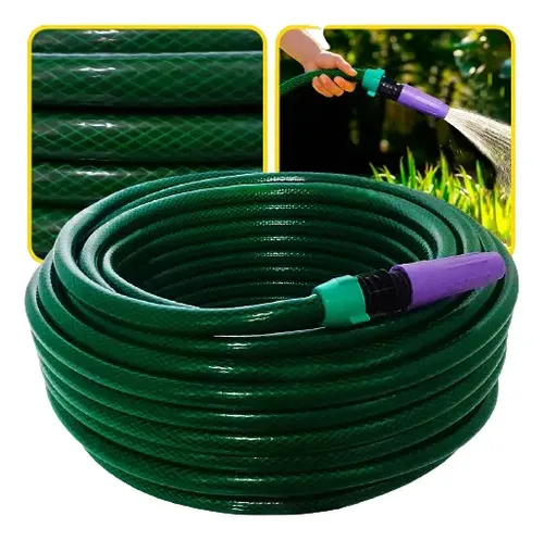 Mangueira Jardim Verde Trancada 10m Resistente E Flexivel