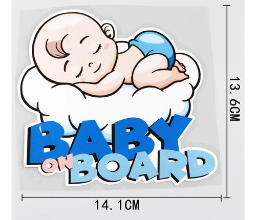 Sticker Autoadhesivo Bebé A Bordo Dulces Sueños Baby Onboard