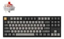 Comprar Teclado Mecanico Keychron C1 Pro Programable Qmk Via Rgb Qwerty K Pro Red Switch Distribución Ansi Inglés Gamer Coder Pc Mac Linux Tamaño 80% Conexión Cable Usb