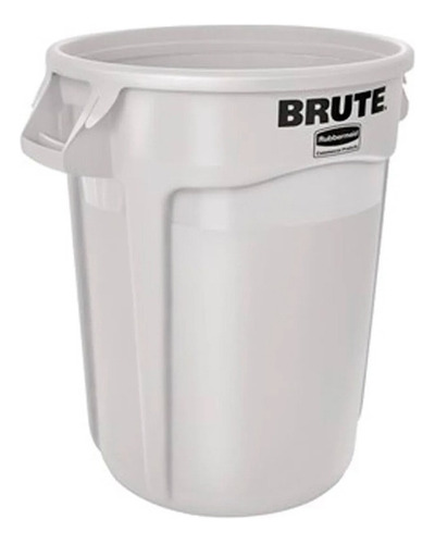 Rubbermaid® Cesto Bote De Basura Brute®, 121 Litros C/ Asas Color Blanco