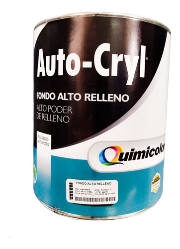 Fondo Automotriz Acrilico Quimicolor Gris 1/8