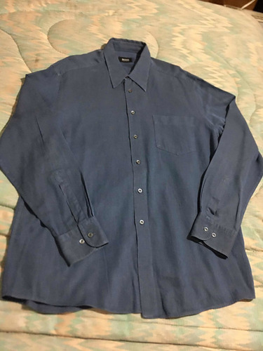 Hugo Boss Camisa De Vestir Para Caballero Talla 43/17 Azul