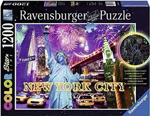 Rompecabezas Ravensburger 1200 Piezas Nueva York Brillante