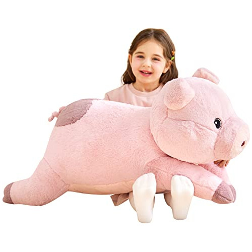 Ikasa Pig Gigante Juguete De Animales Rellenos, 30 Pulgadas