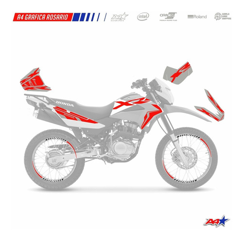 Calcos Honda Xr 150 150l Xr150 Completo Vinilo Oracal