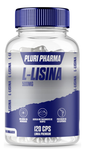 L-lisina 500mg 240 Cápsulas 