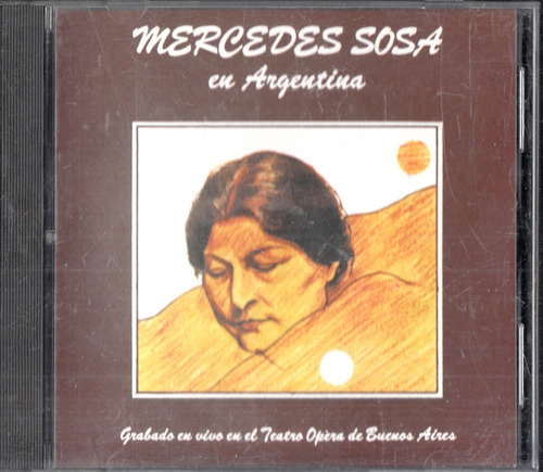 Mercedes Sosa. En Argentina. Cd Original Usado  Qqb. 