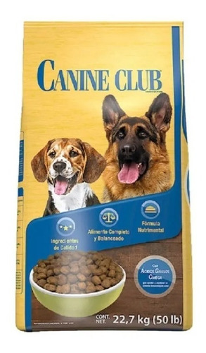 Alimento Croqueta  Para Perro Canine Club, 22.7 Kg Msi