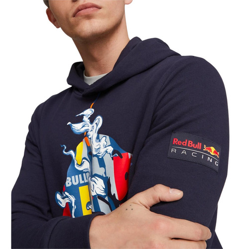 Sudadera Con Capucha Puma Red Bull Dynamic Bull Para Hombre